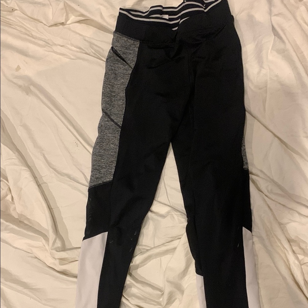 Black and Gray Athletic Leggings